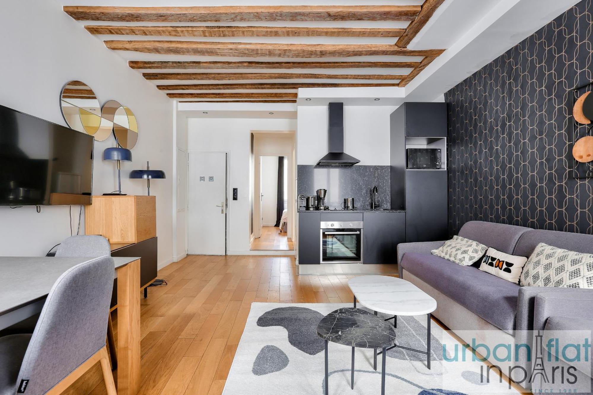 Appartement Urban Flat 96 - 1 Bedroom Aboukir Parijs